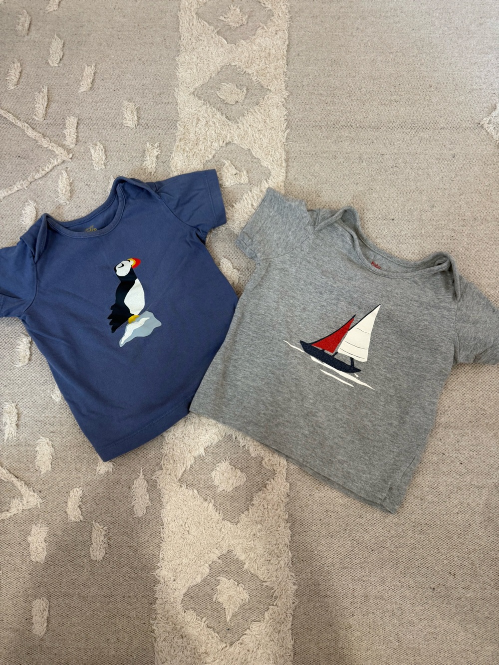 Baby Boden Short-Sleeve Graphic Tee - Blue Puffin